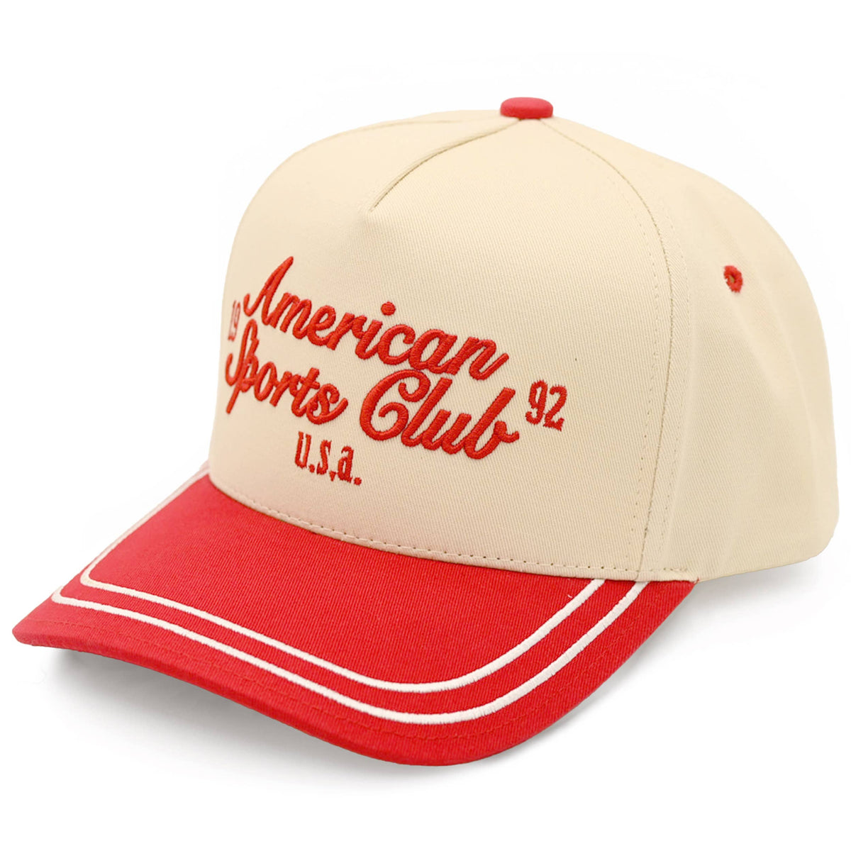 C.C AMERICAN SPORTS CLUB Letter Two Tone Trucker Cap