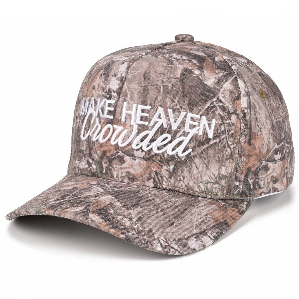 C.C MAKE HEAVEN CROWDED Letter Embroidered Trucker Hat