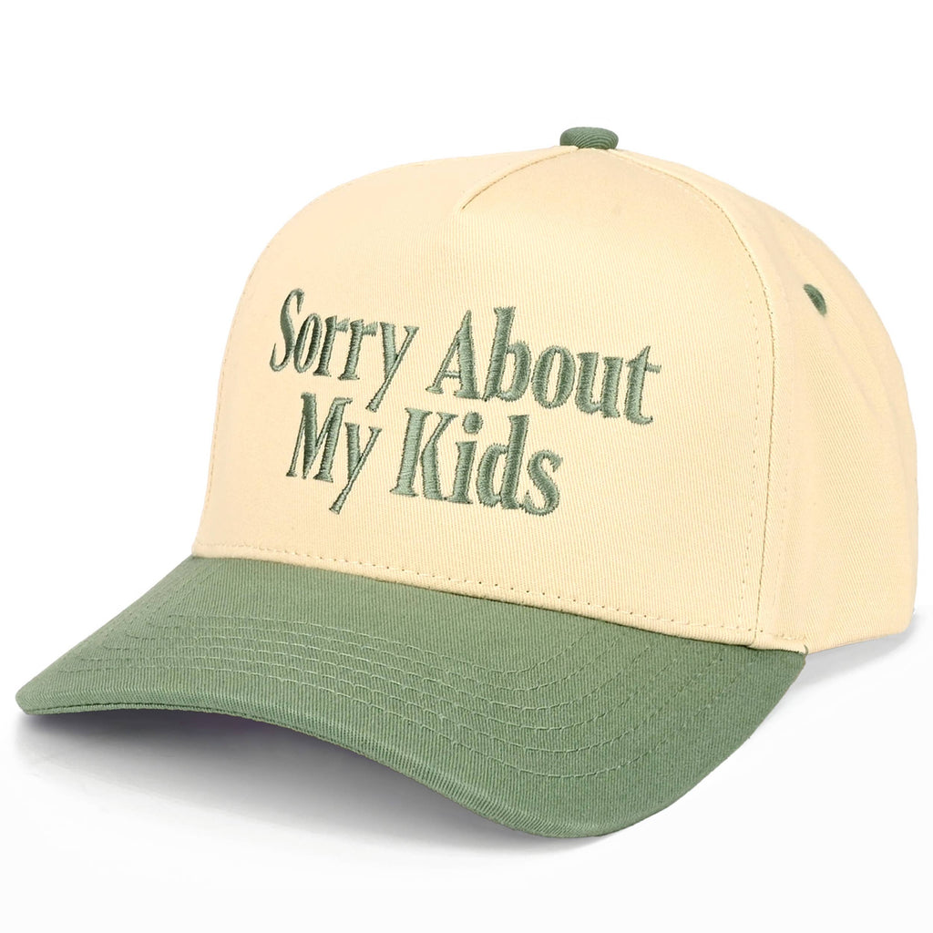 C.C SORRY ABOUT MY KIDS Two Tone Trucker Hat