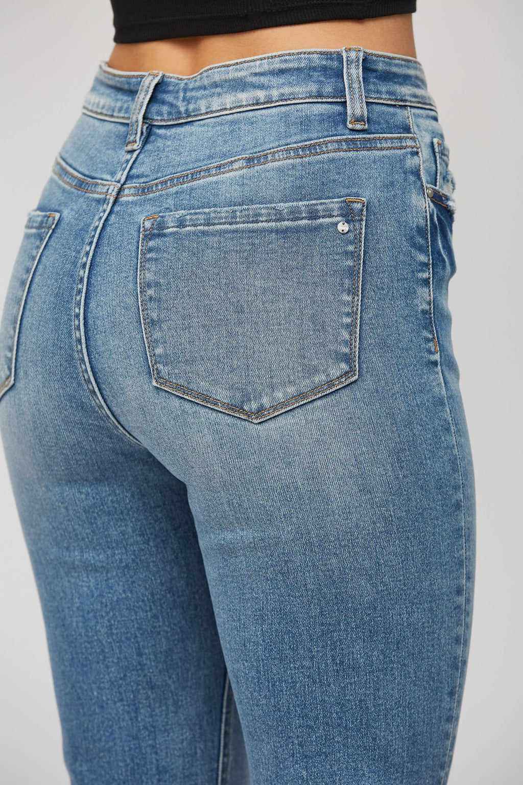 Mica Super High Rise Straight Legged Jeans