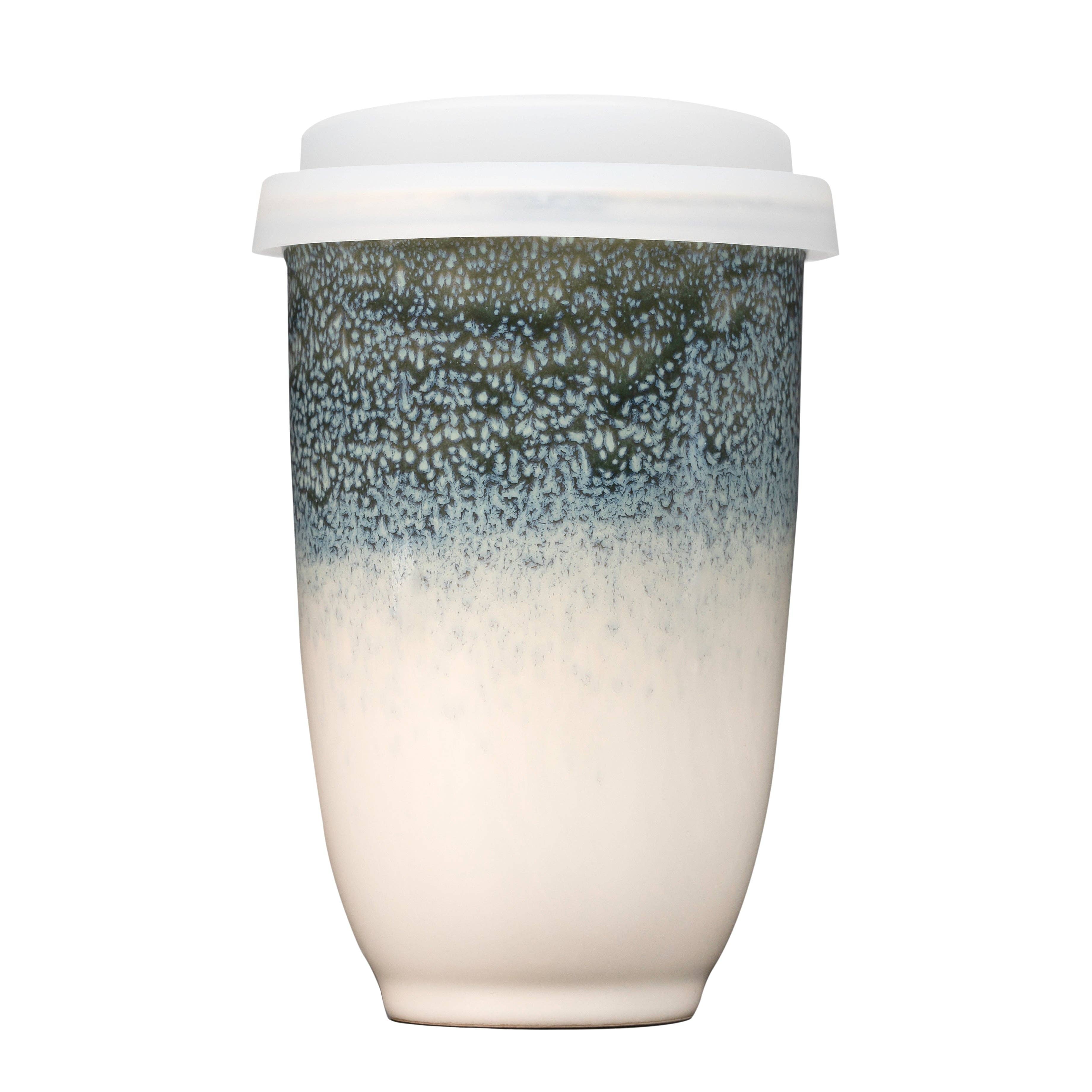 Glacier Ceramic Travel Cup 12oz | Reusable Coffee Cup
