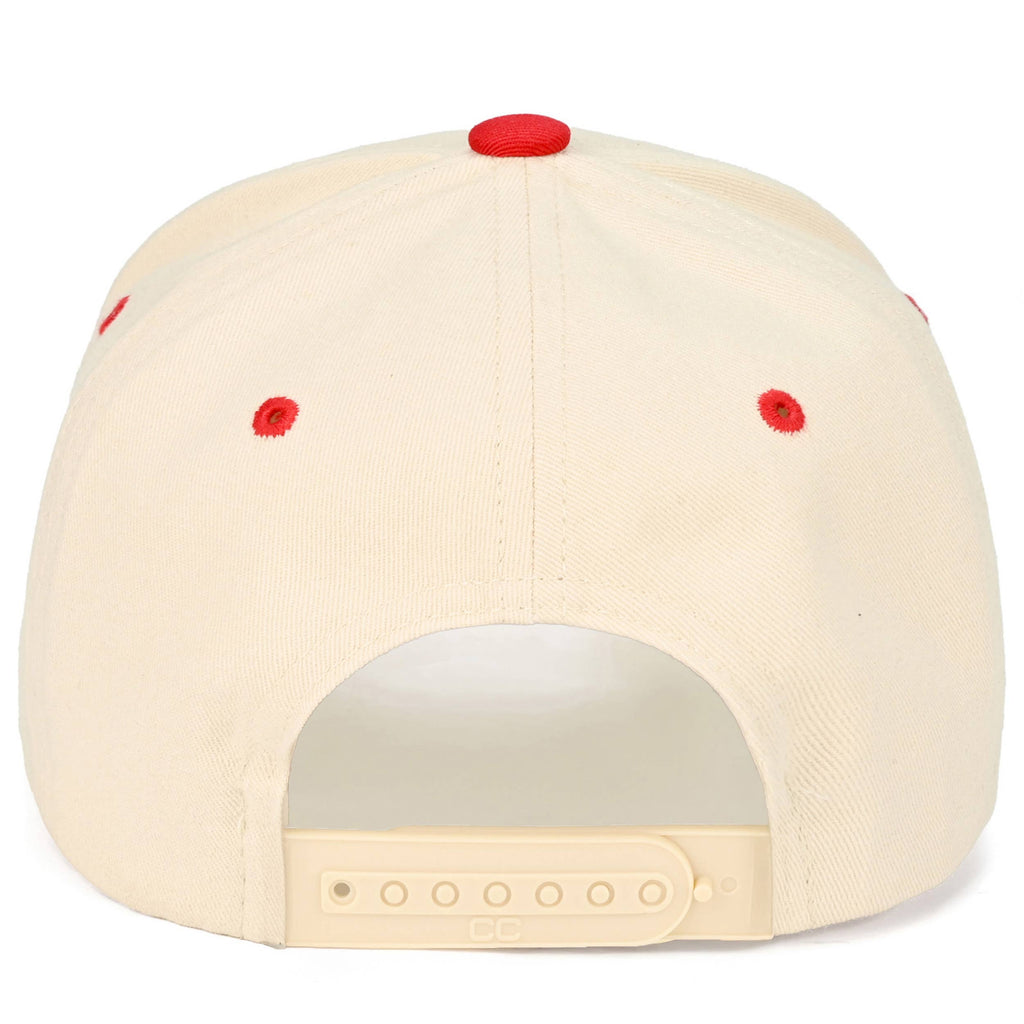 C.C SORRY ABOUT MY HUSBAND Letter Two Tone Trucker Hat: Red