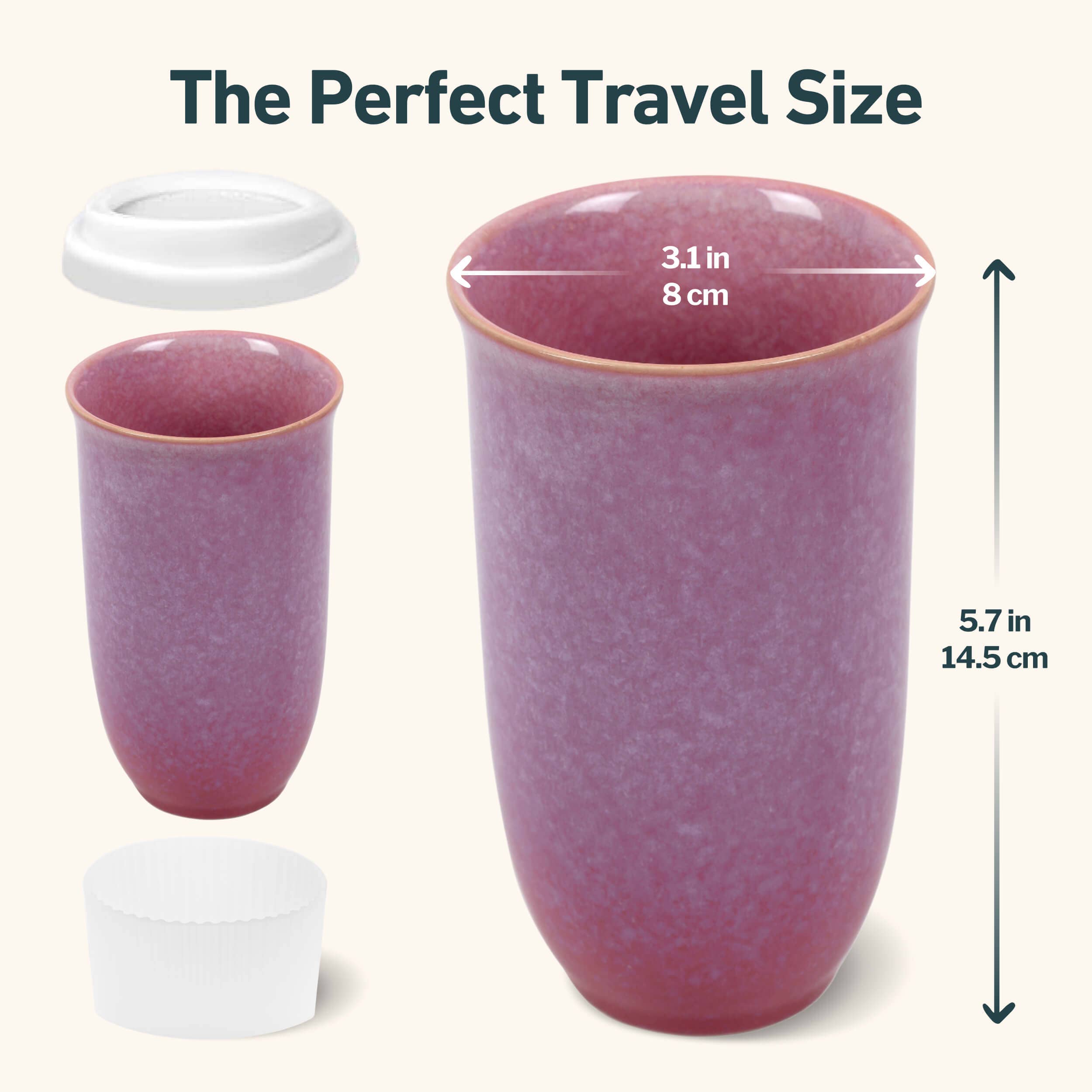 Astral Bloom Ceramic Travel Mug – 16oz Reusable Cup